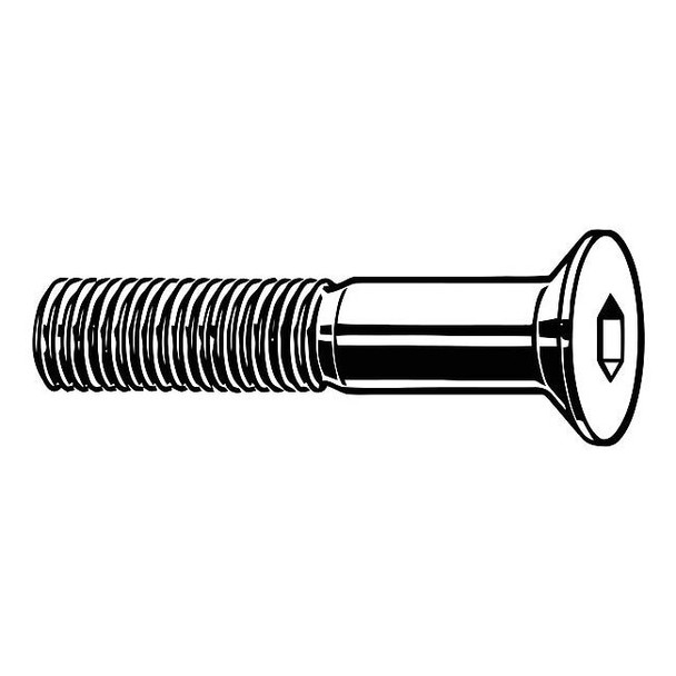 M3-0.50 Socket Head Cap Screw, Flat, Black Oxide Steel, 5 mm Length, 100 PK