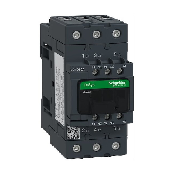 IEC Magnetic Contactor, 1NC/1NO, 120V AC, 3 P, Non-Reversing, Screw Clamp