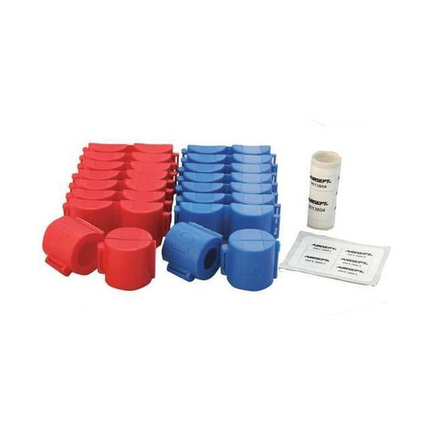 Airsept A/C Security Caps,6 in O.D.,Plastic 72921