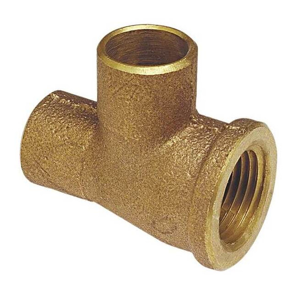 Nibco 3/4" C x FNPT x C Lead Free Cast DZR Brass Tee 714LF-34