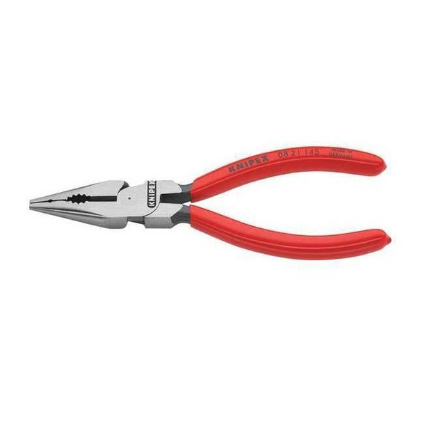 Knipex 6 in Needle Nose Plier,Side Cutter Dipped Handle 08 21 145 SBA