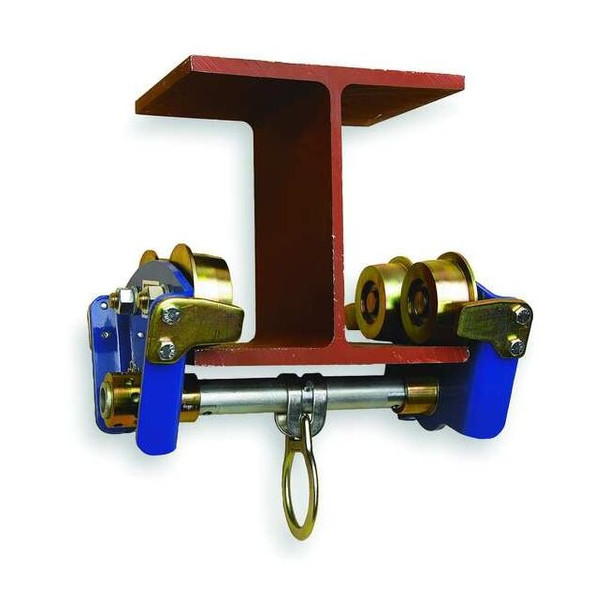 Beam Trolley Anchor, 11 5/8 in Length, 310 lb Weigth Capacity, Steel Anchor
