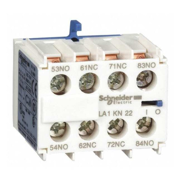 Schneider Electric Auxiliary Contact Block, 2NO/2NC, 10 A LA1KN22