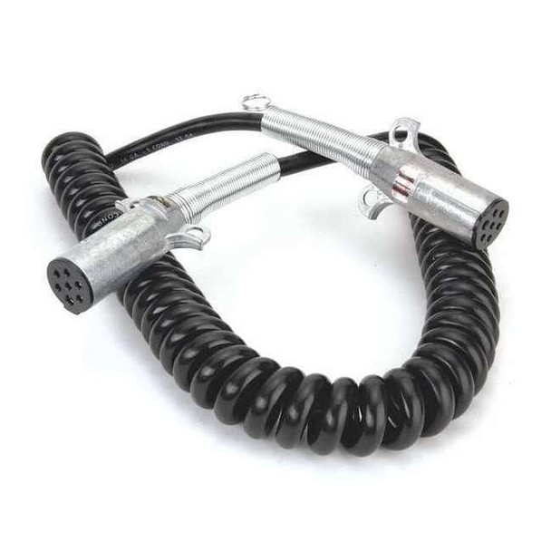 Velvac Cord,180 in.L,Coiled,Copper 590157