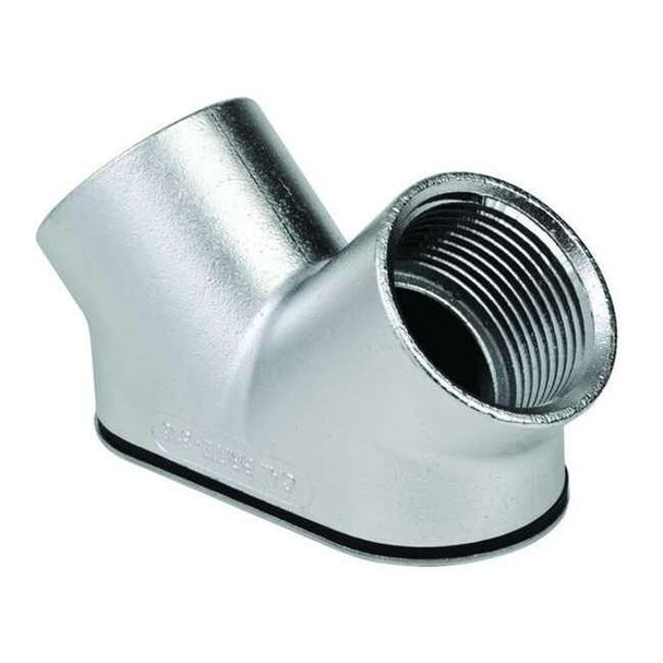 RMC 90 Deg Elbow, 3/4 in, Threaded, 316 Stainless Steel, Polished, Gray