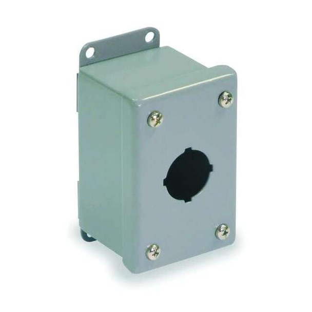 Wiegmann PushButtonEnclosure,30mm,1Hole,CarbSteel PSL1
