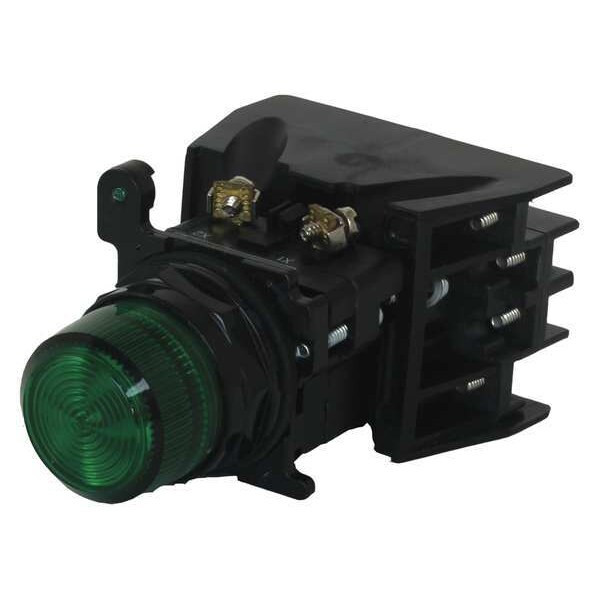 Eaton Cutler-Hammer Pilot Light,LED,120VAC,Green 10250T197HLGP2A