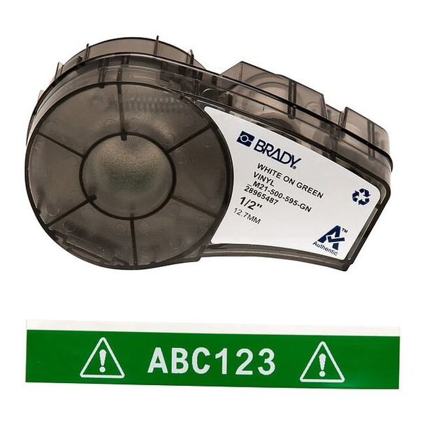Green All Weather Vinyl Labels for Brady M210 and M211, 0.5in