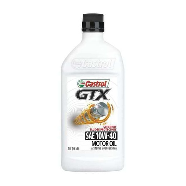 Castrol Engine Oil, 10W-40 SAE, Petroleum, 1 Qt. 06146