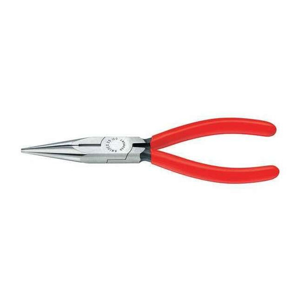 Knipex 6 1/4 in Long Nose Plier,Side Cutter Plastic Coated Handle 25 01 160