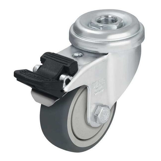Kingpin Swivel Caster,Therm Rubber,3 in.,165 lb.