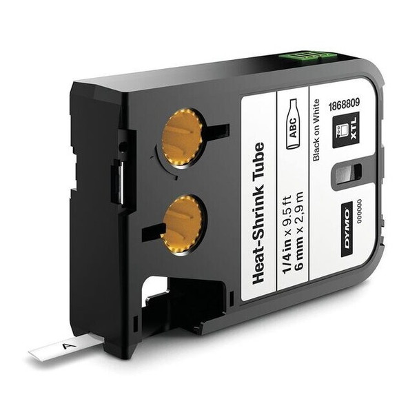 Dymo Cartridge Label, Black/White, Labels/Roll: Continuous 1868809