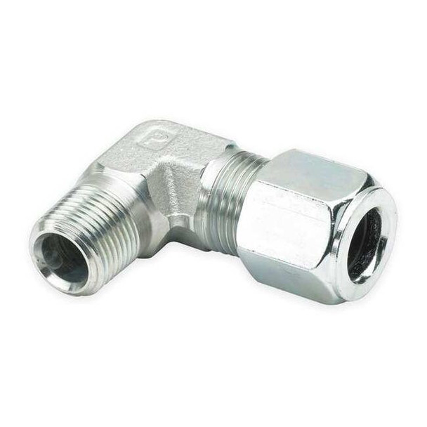 Parker Elbow, (M) FlarelessBite3/8in, MNPTF3/8in 6 CBU-S