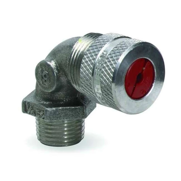 Hubbell Wiring Device-Kellems Liquid Tight Connector,3/4in.,90 deg,Ylw NHC1037