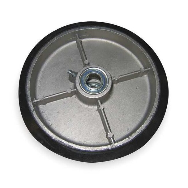 Wesco RubberWheel,2in,2-1/4in,Blk,Rubber,600lb 052868