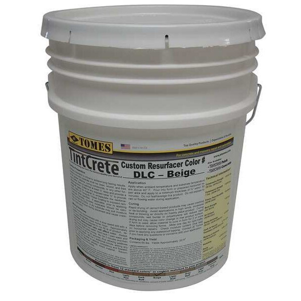 Je Tomes Concrete Resurfacer,TintCrete,50 lb GRA-DLC-21
