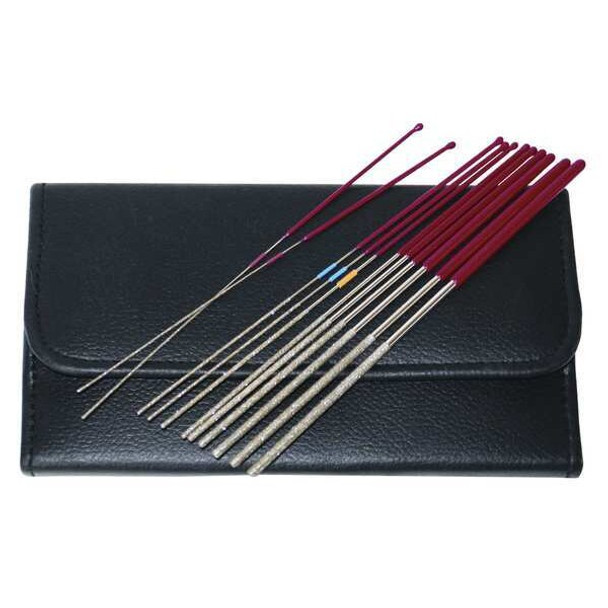 Innovative Products of America Round Micro Files, 12 Pieces, 5"L 8042