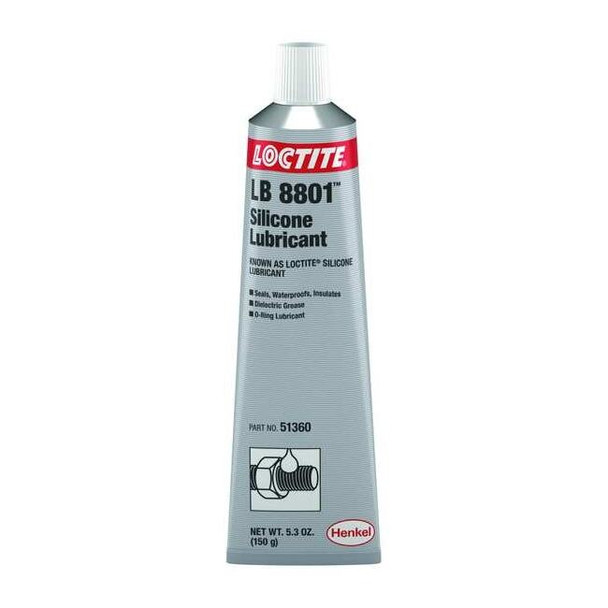 Loctite Dielectric Grease, Silicone, LB8801, 5.3 oz tube, Clear 234317