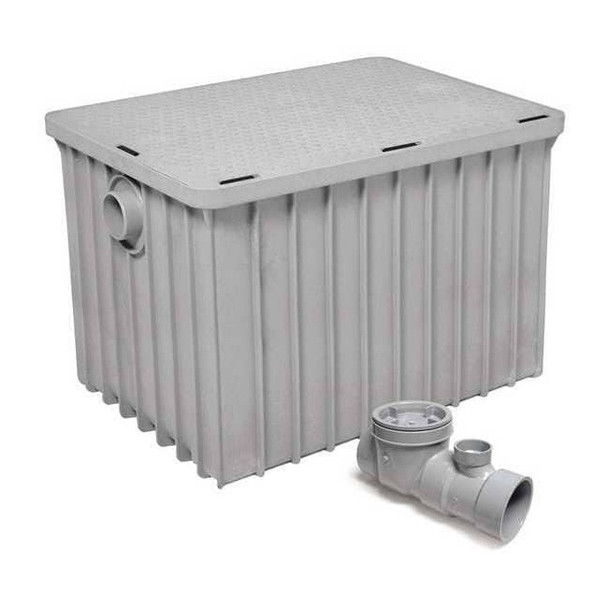 Endura Interceptor Grease Interceptor, 3" Pipe Dia., Thermoplastic 3950A03