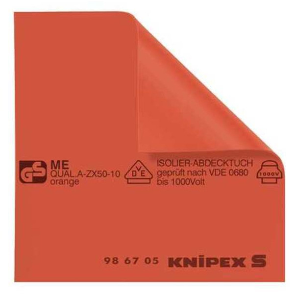 Knipex Insulated Mat,39-3/8 x 39-3/8 In,Red 98 67 10 Knipex Insulated Mat,39-3/8 x 39-3/8 In,Red 98 67 10