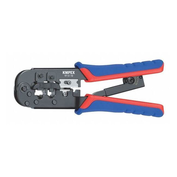 7 1/2 in Crimper RJ-11/12 (6-Poles) 9.65mm, RJ-45 (8-Poles) 11.68mm
