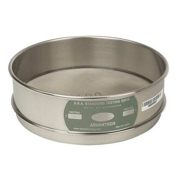 Advantech Manufacturing Sieve, No 120, S/S, 8 In, Full Ht 120SS8F