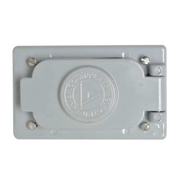 1 Gang -Gang Vertical Weatherproof Cover, 2-13/16 in W, 4-9/16 in H
