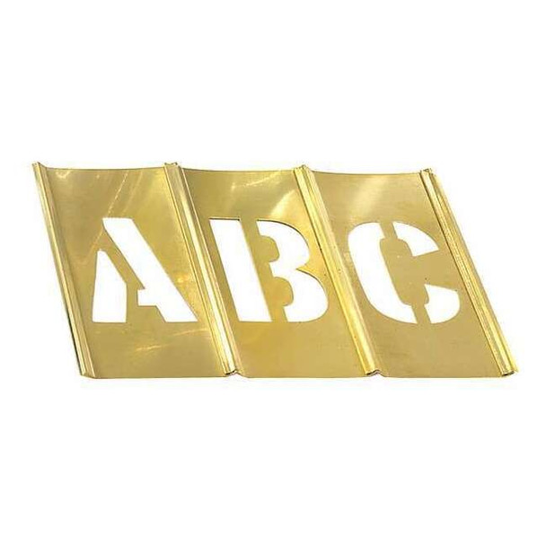 C.H. Hanson Stencil Set,Letters, Punctuation,Brass, 10034 10034