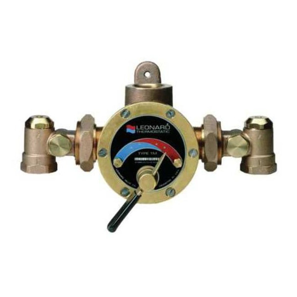Leonard Valve Steam and Water Mixing Valve,Brass TMS-150-RF