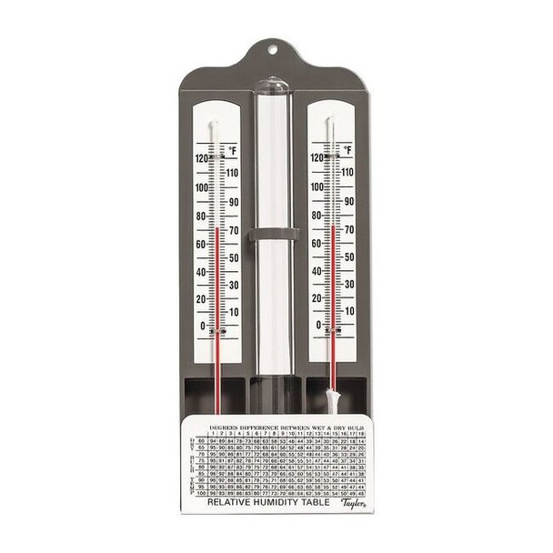 Taylor Mason Hygrometer,Range 0/120 F 5525J1