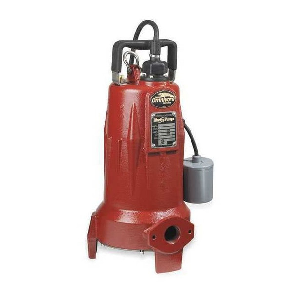 Liberty Pumps Grinder Pump, 25 ft, Single, 208/230V AC LSG202A