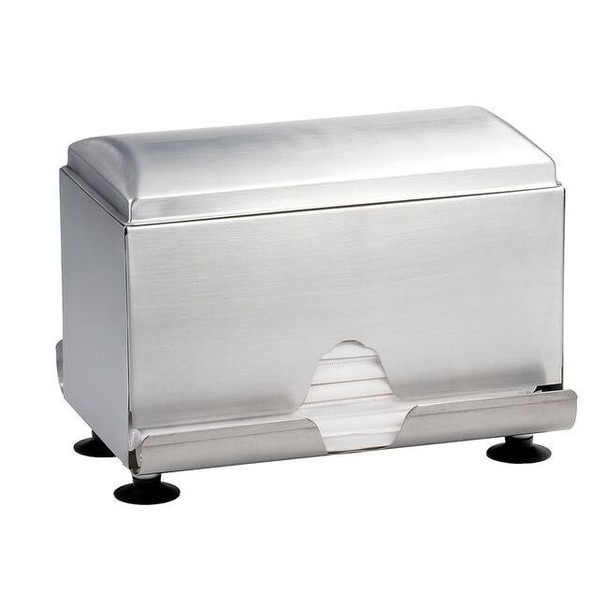 Manufacturer Varies 7" x 7-1/4" 2 Sided Straw Dispenser, Silver 237