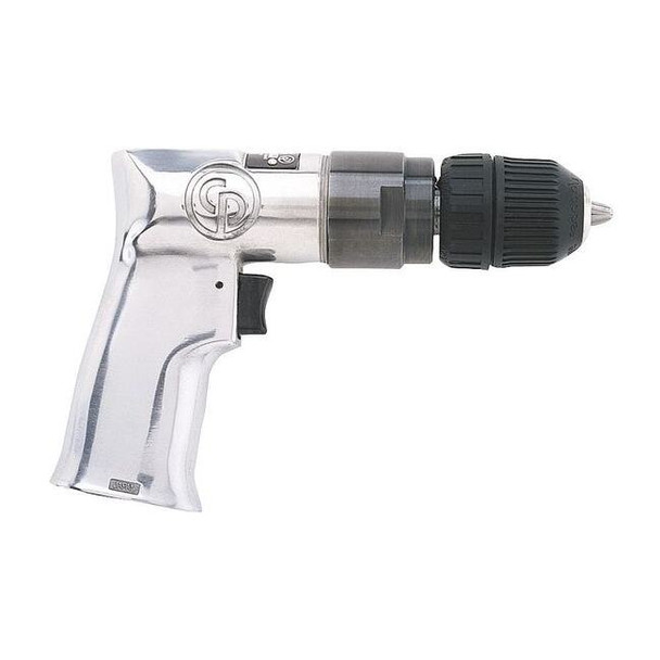 Chicago Pneumatic Air-Powered Drill, 1/4 in, NPT, Keyless CP785QC