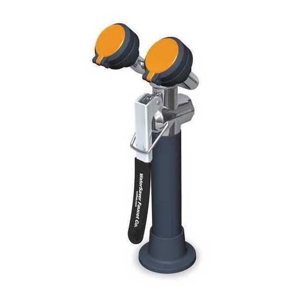 Plumbed Eyewash, Counter Mount, Plumbed, 11 11/12 in H., 4 1/6 in W