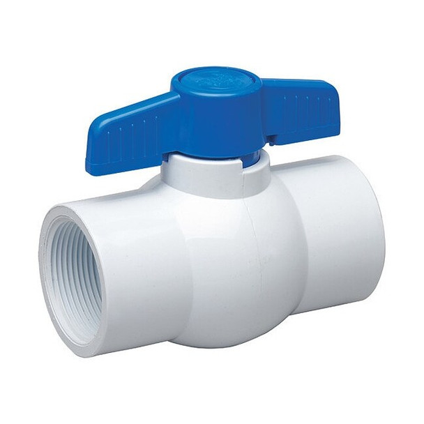 Manufacturer Varies 1-1/2" FNPT PVC Ball Valve Inline 107-137-NP