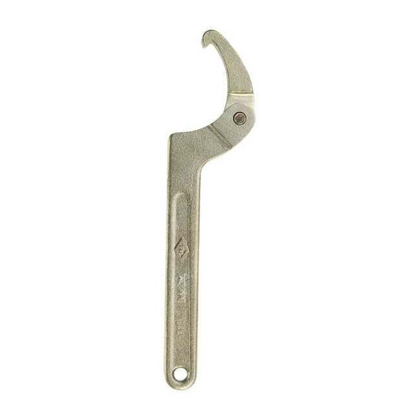 Ampco Safety Tools Adj. Hook Spanner Wrench,L 11 in. WP-6-ST