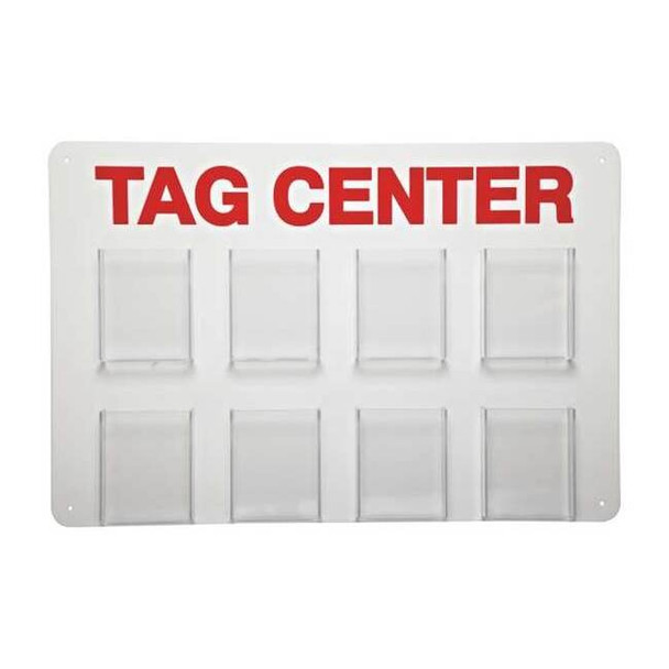 Brady Tag Center,Unfilled,15-3/4 In. H TC8