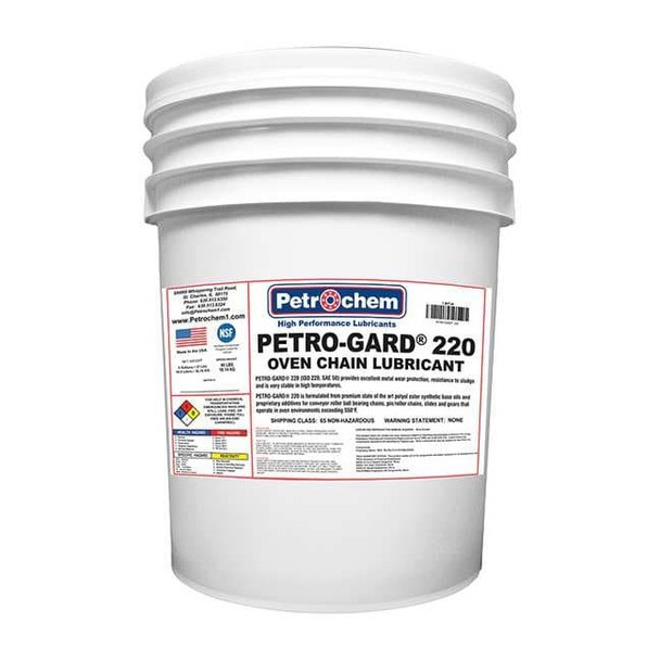 Petrochem 5 gal, Pail, Synthetic Oil, Amber PETRO-GARD 220