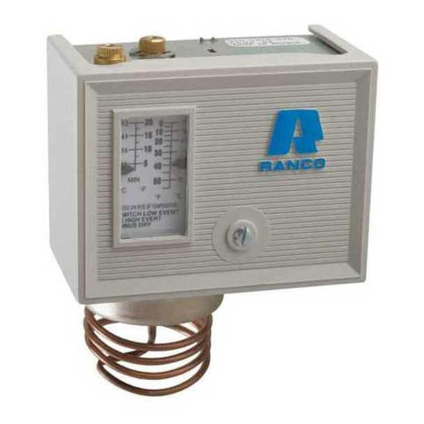 Ranco Fridge Control, SPST, 0 to 55F O10-1418