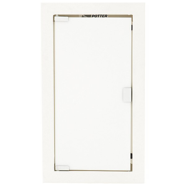 Fire Extinguisher Cabinet, Semi Recessed, 26 3/4 in Height, 10 lb