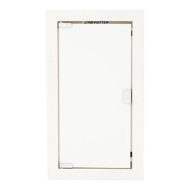 Fire Extinguisher Cabinet, Semi Recessed, 26 3/4 in Height, 10 lb