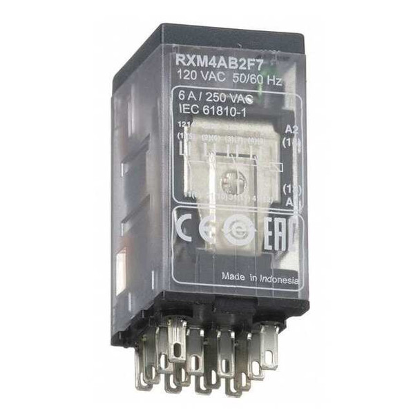 Plug-In, General Purpose Relay, Square, 6 A, 14 Pins, Quick Connect