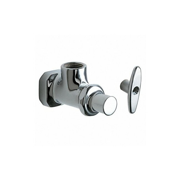 Chicago Faucet Multi-Turn Stop, Angle, 1/2 Inx1/2 In 442-LKABCP
