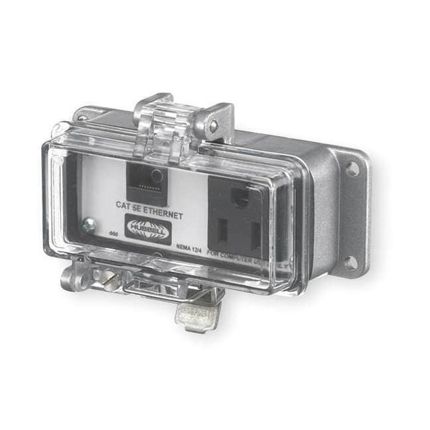 Hubbell Wiring Device-Kellems Access Port,Power And Data,NEMA 12/4 P155E