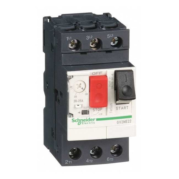 Manual Motor Starter, Not Applicable, 3 P, 3 Phase, Push Button, 25 A