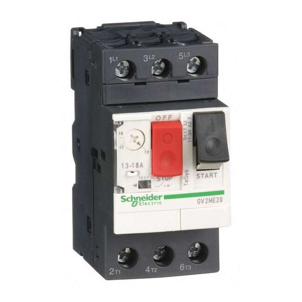 Manual Motor Starter, Not Applicable, 3 P, 3 Phase, Push Button, 18 A
