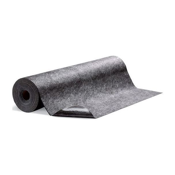 Sorbent Roll, 10 gal, 48 in x 100 ft, Universal, Gray, Polypropylene