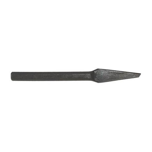 Mayhew Chisel,3/8in. Tip,7-1/4in. L,Half Round 10504
