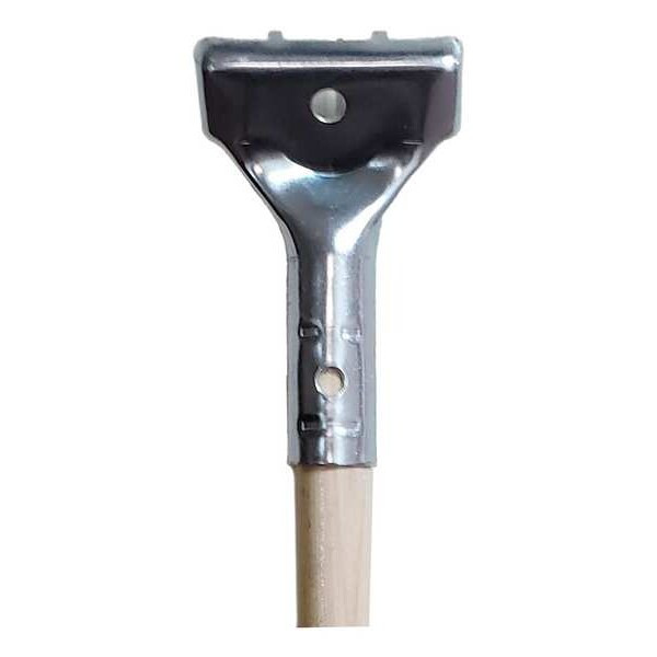 Michigan Brush 60" Handle, 1 in Dia, Silver, Tan, Wood SR25860