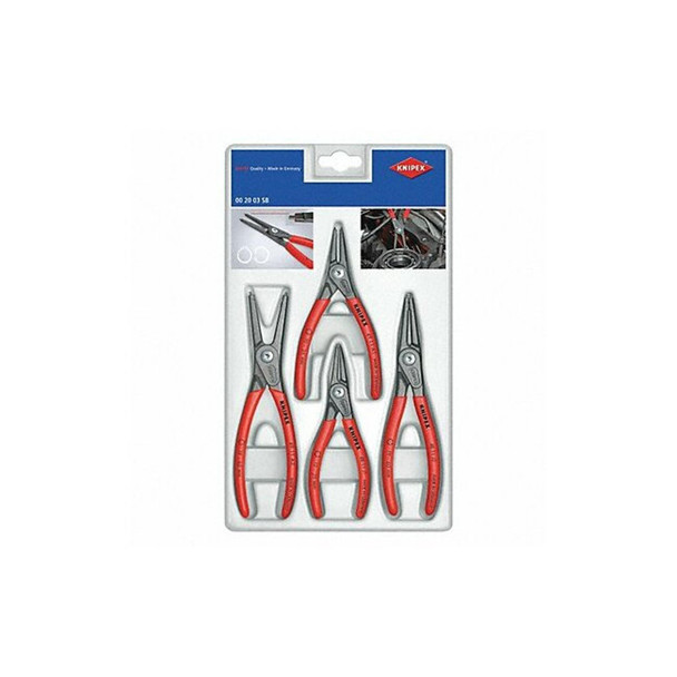 Knipex 4 Piece Plastic Grip Retaining Ring Plier Set 00 20 03 SB